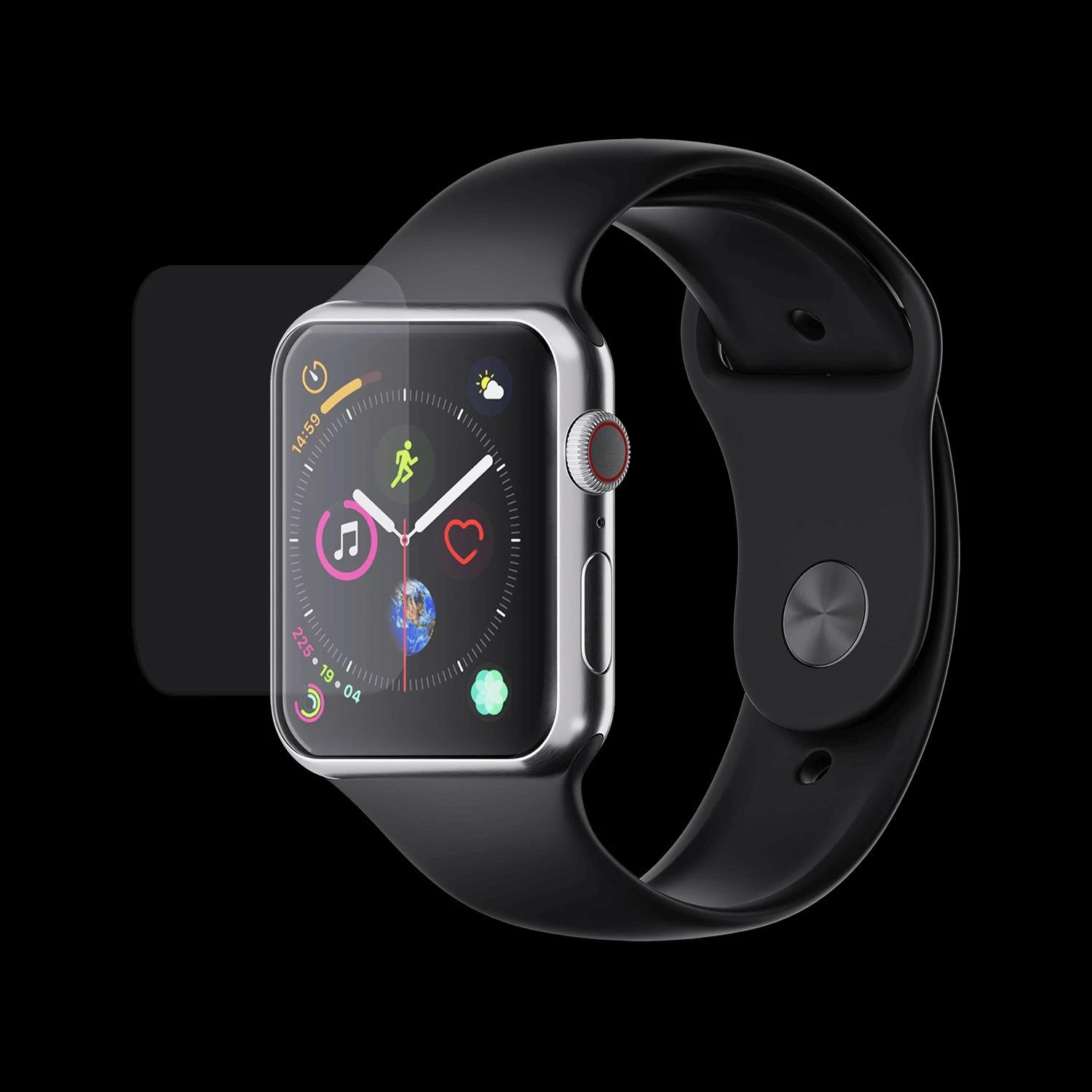 LCD apsauginė plėvelė 3MK Watch ARC Samsung Watch Active 3vnt