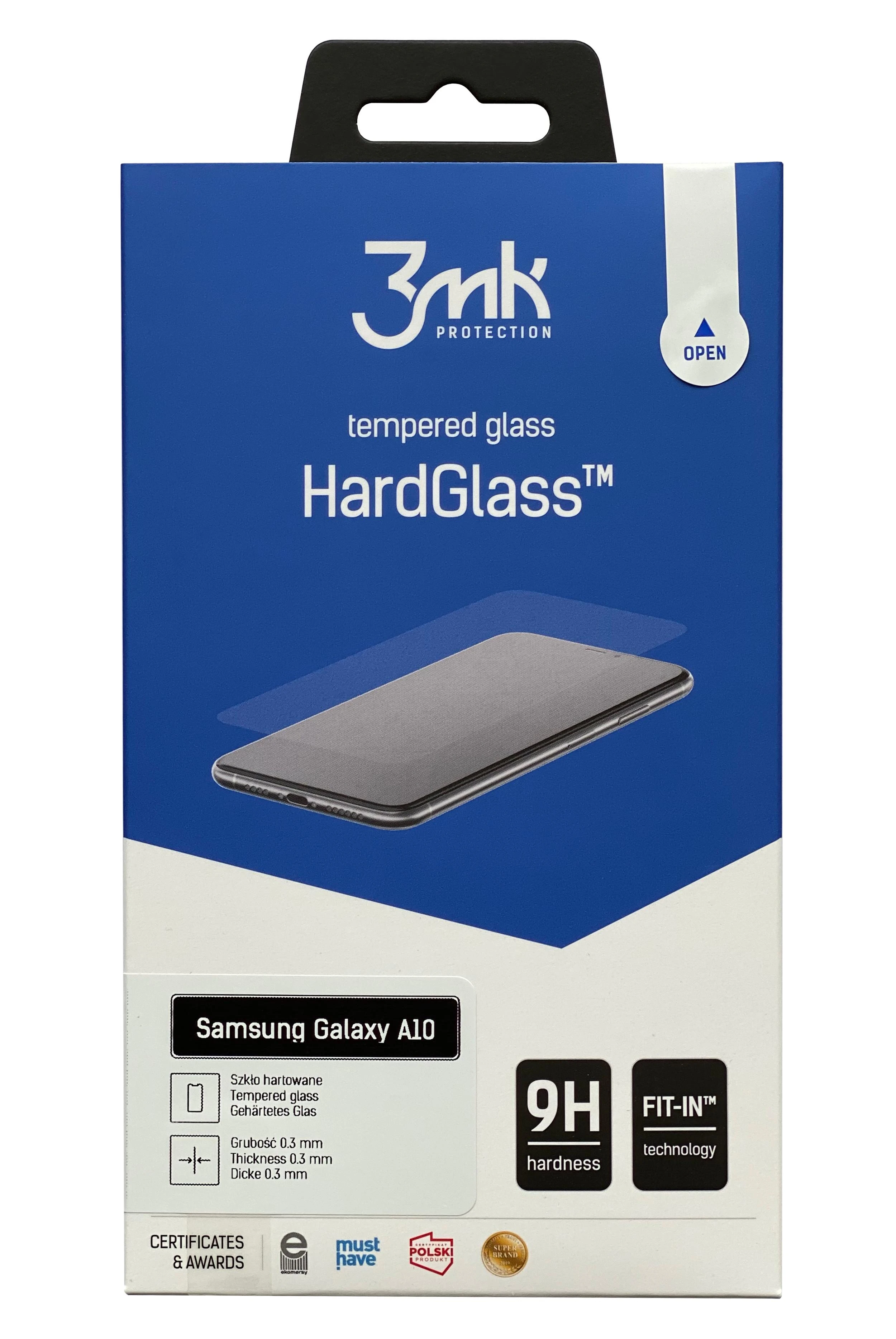 LCD apsauginis stikliukas 3MK Hard Glass Max Finger Print Samsung G973 S10 juodas