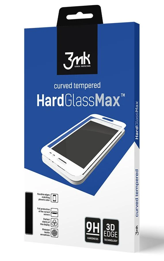 3MK Plus Juodas HG Max FP Samsung, Galaxy S21 Plus, Juodas, Screen Protector Tempered Glass 9H