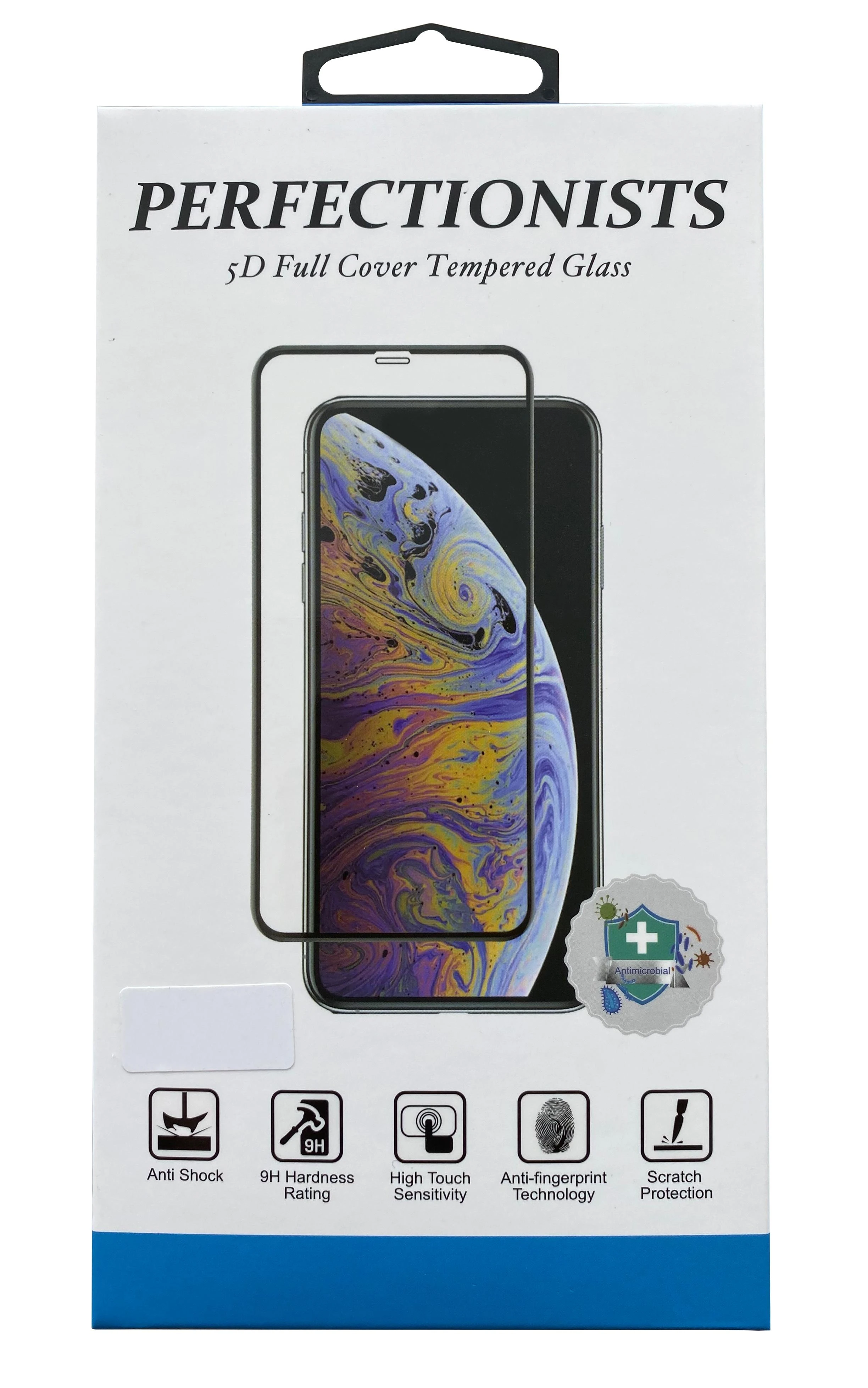 LCD apsauginis stikliukas 5D Perfectionists Apple iPhone 12 Pro Max lenktas juodas