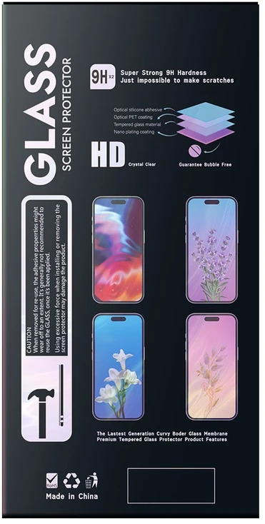 LCD apsauginis stikliukas 6D Samsung S921 S24 juodas (10 vnt. rinkinys)