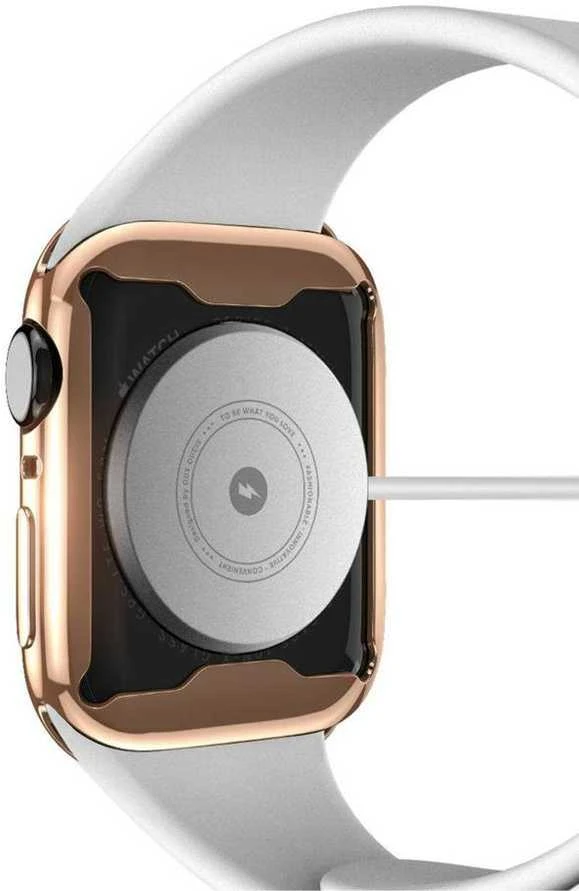 LCD apsauginis stikliukas/dėklas Dux Ducis Samo Apple Watch 41mm rožinis