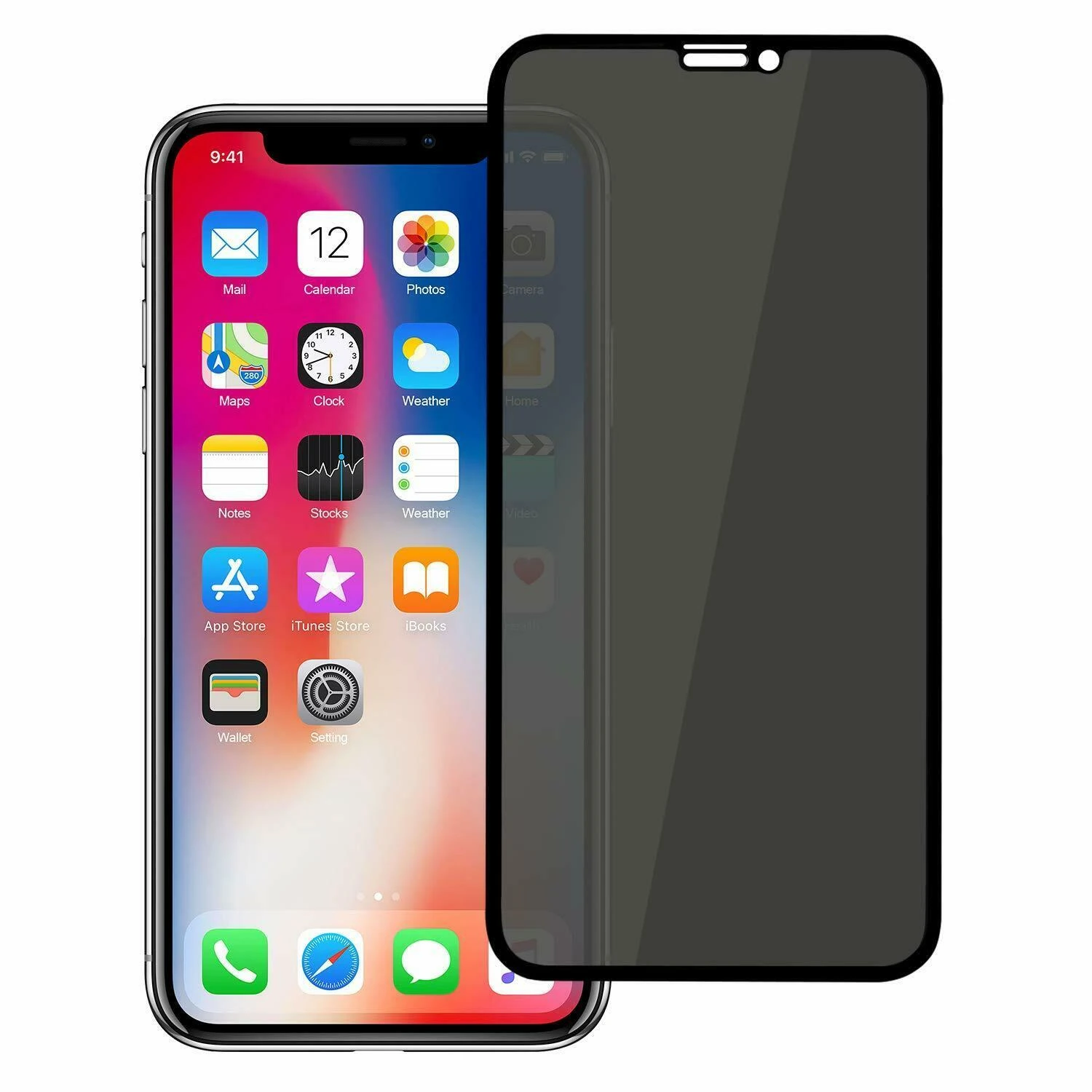 Reach LCD apsauginis stikliukas Full Privacy Apple iPhone XR/11 juodas