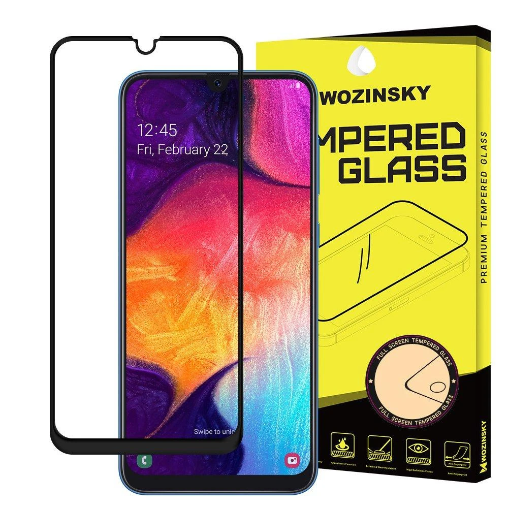 LCD apsauginis stikliukas Wozinsky 5D pritaikytas dėklui Xiaomi Redmi 8A juodas