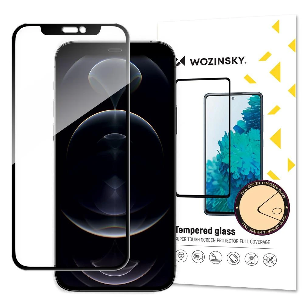 LCD apsauginis stikliukas Wozinsky 5D pritaikytas dėklui Apple iPhone XS Max/11 Pro Max juodas
