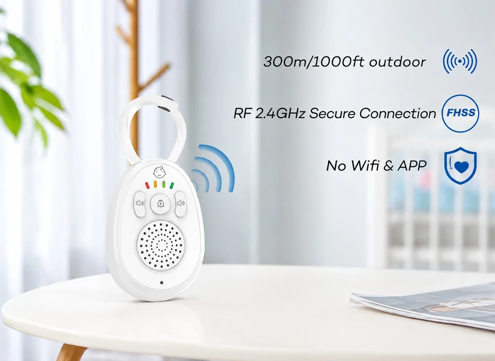 Mobili audio auklė Reach BM-1 balta