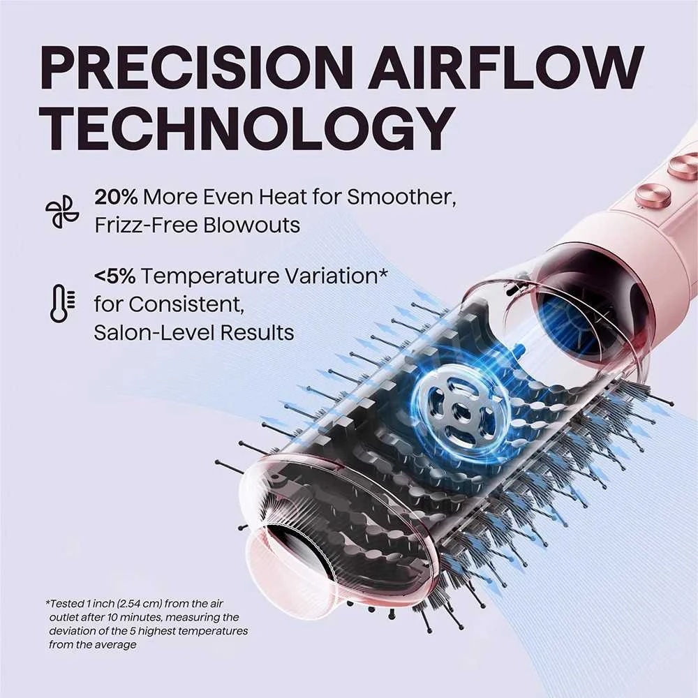 Plaukų formavimo šukos Wavytalk Air Sculpt 5-in-1 rožinės