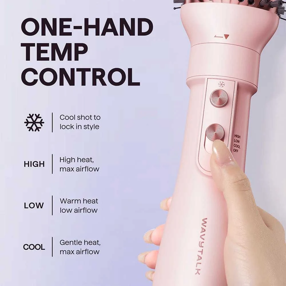 Plaukų formavimo šukos Wavytalk Air Sculpt 5-in-1 rožinės