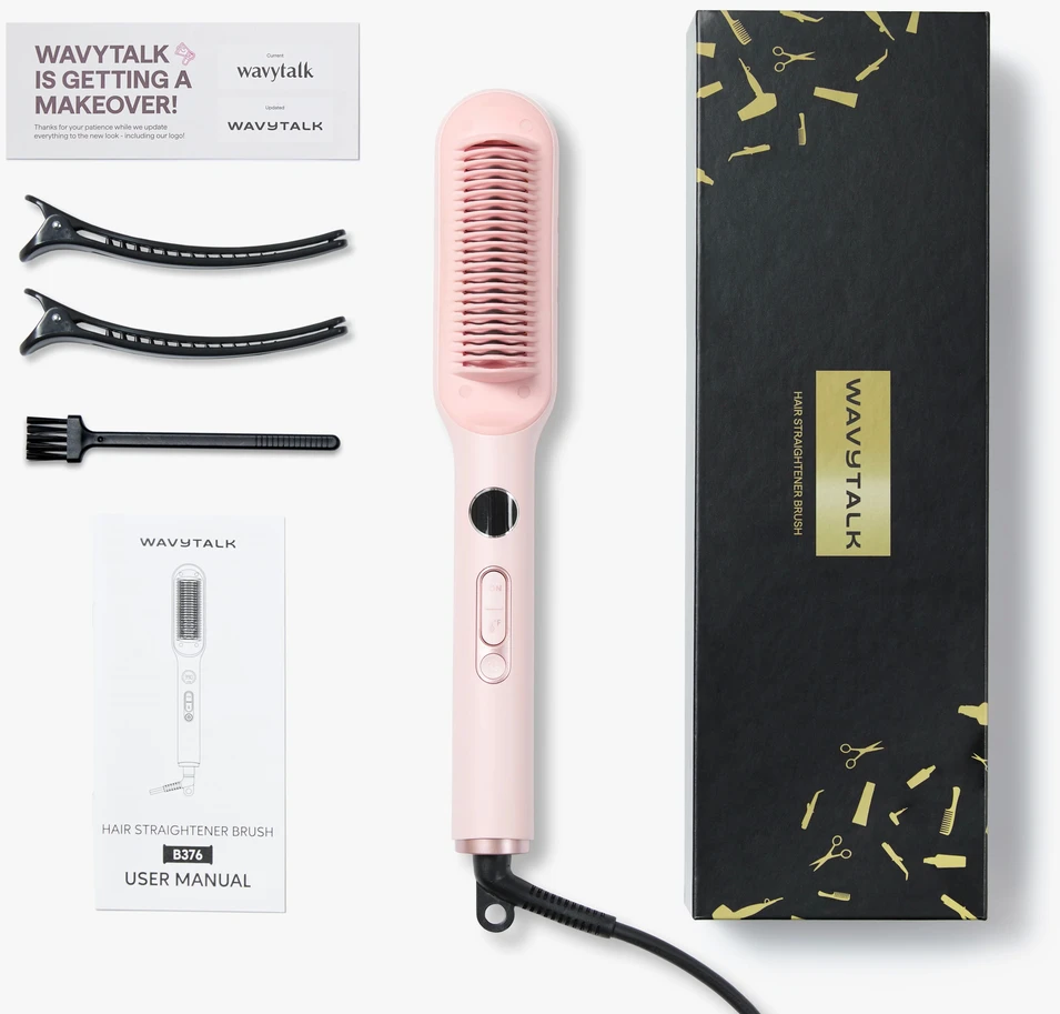 Plaukų formavimo šukos Wavytalk Sleek Sweep rožinės