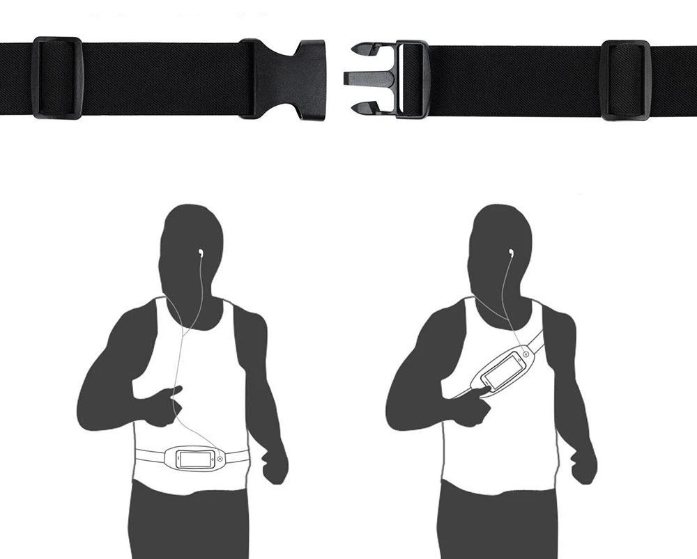 Reach Dėklas ant juosmens Sport Case juodas