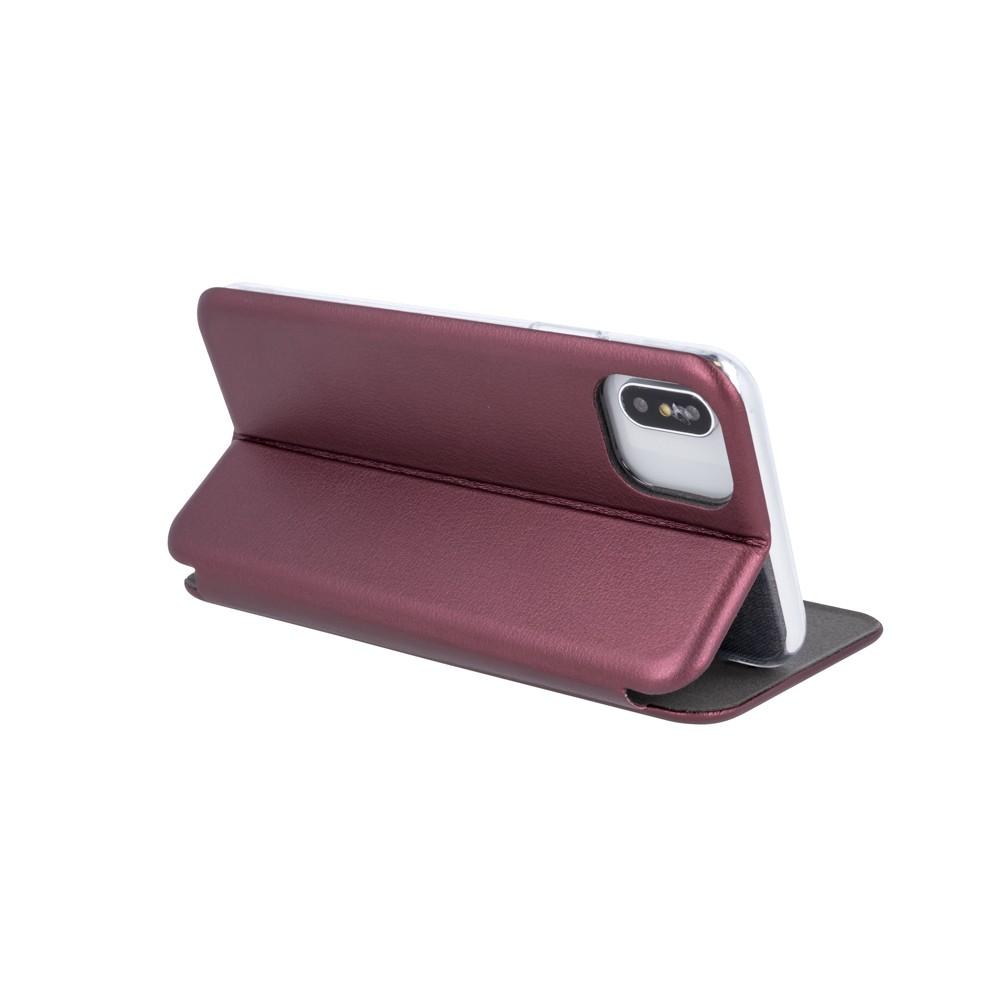 Reach Dėklas Book Elegance Samsung A235 A23 4G/A236 A23 5G tamsiai raudonas