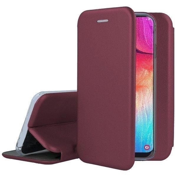 Reach Dėklas Book Elegance Xiaomi Redmi Note 8T tamsiai raudonas