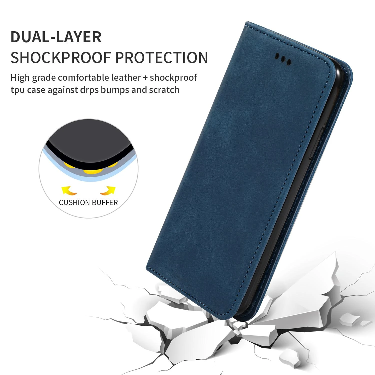 Reach Dėklas Business Style Samsung A515 A51 tamsiai mėlynas