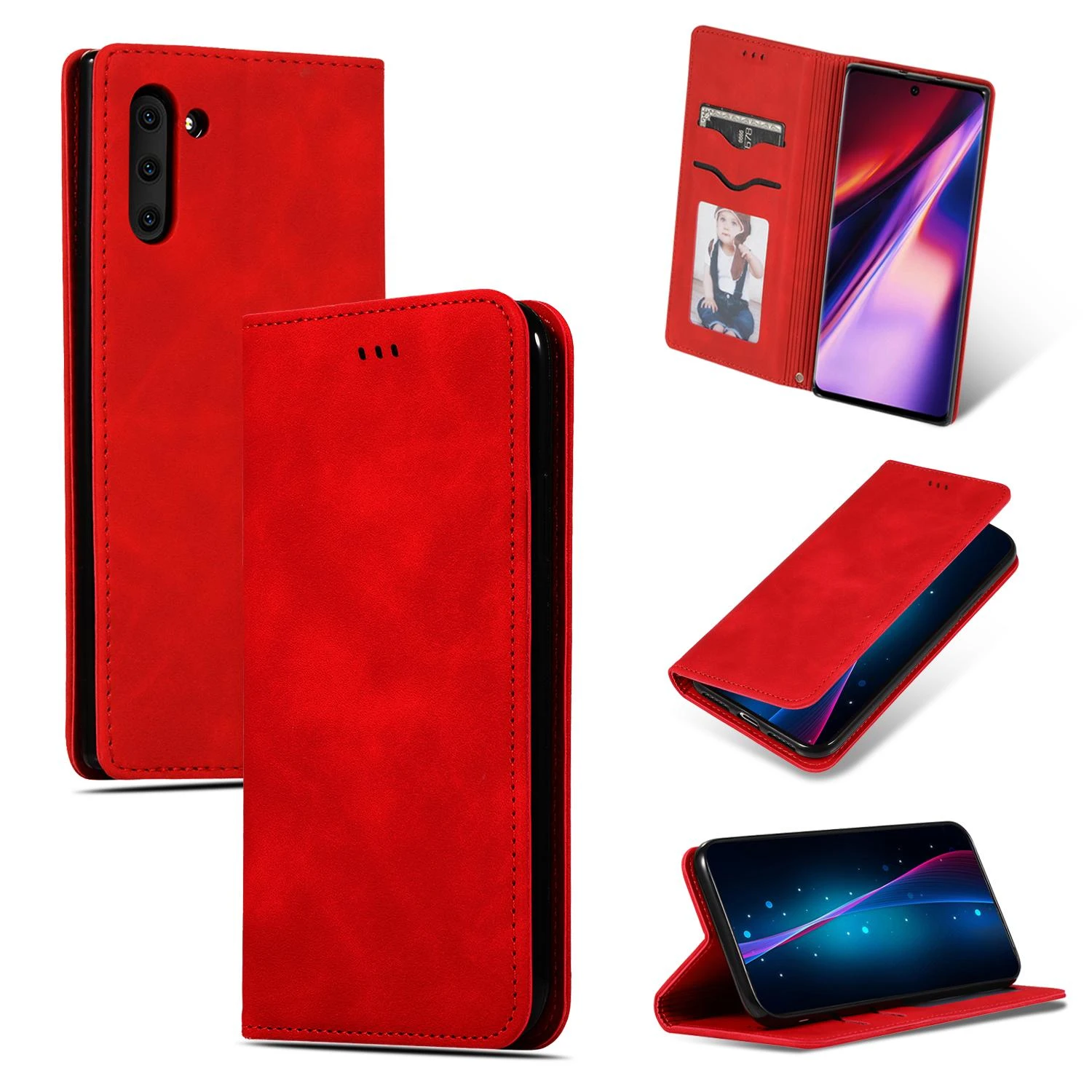 Reach Pasiekite Dėklas Business Style Samsung A715 A71 raudonas