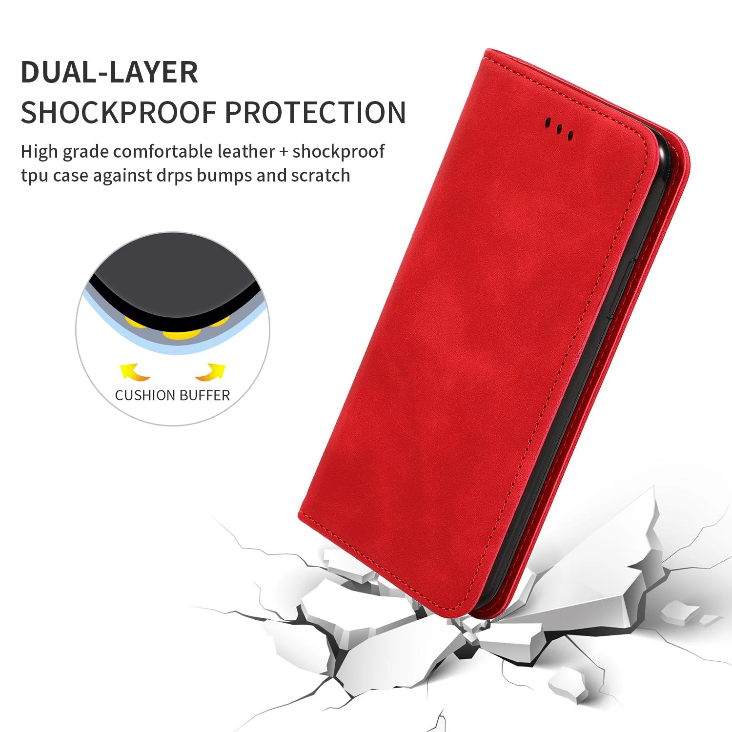 Reach Pasiekite Dėklas Business Style Samsung A715 A71 raudonas