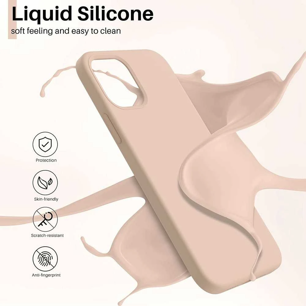 Reach Dėklas Liquid Silicone 1.5mm Xiaomi Redmi 17C 4G/Redmi 14C/Redmi A4/Poco C75 rožinis