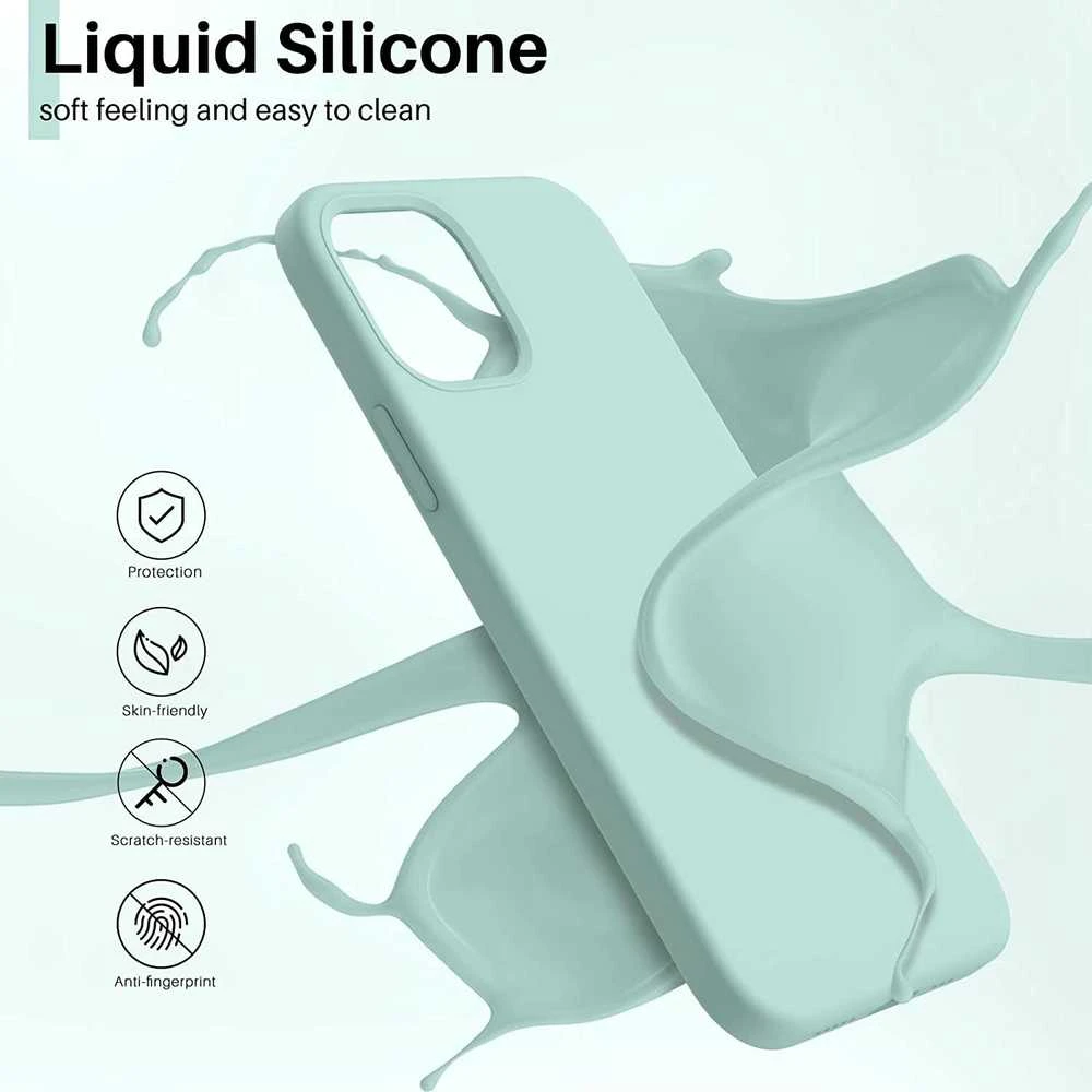 Reach Dėklas Liquid Silicone 1.5mm Xiaomi Redmi Note 12S mėtinis