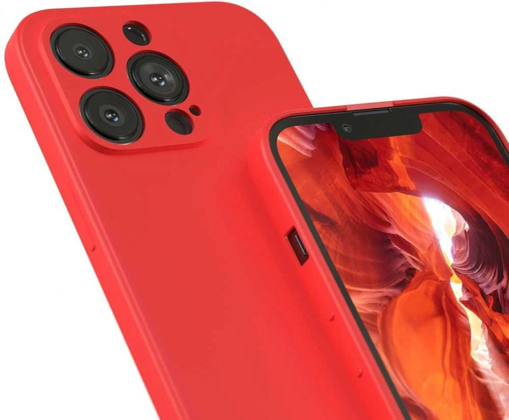 Reach Dėklas Liquid Silicone 1.5mm Xiaomi Redmi 17C 4G/Redmi 14C/Redmi A4/Poco C75 raudonas