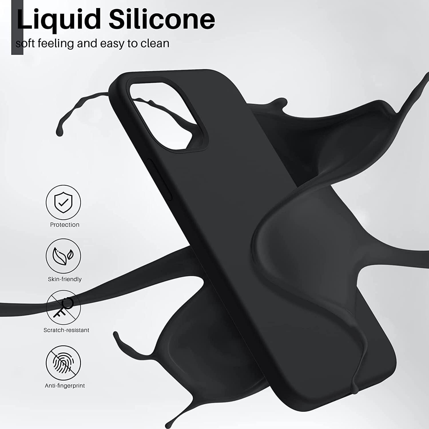 Reach Dėklas Liquid Silicone 1.5mm Xiaomi 13 Lite juodas