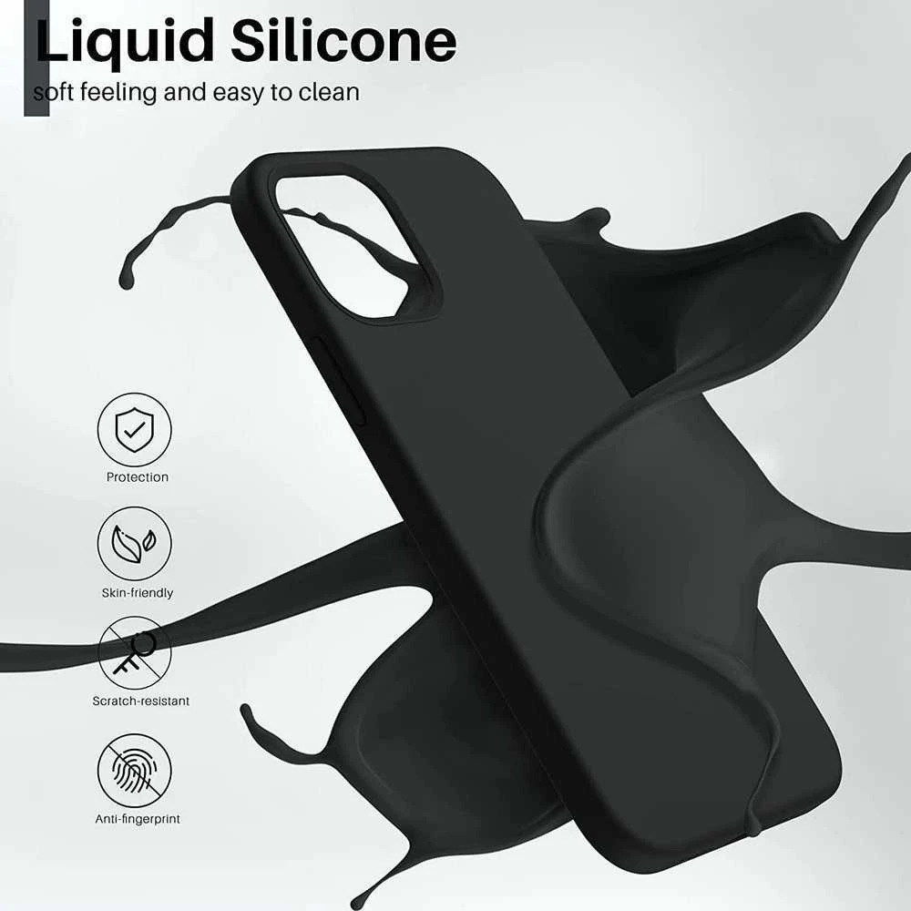 Reach Dėklas Liquid Silicone 1.5mm Xiaomi Redmi 9A/9AT juodas