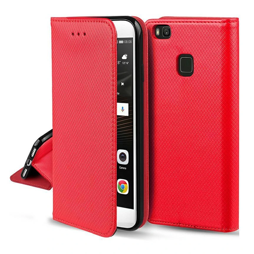 Reach Dėklas Smart Magnet Huawei P30 Lite raudonas