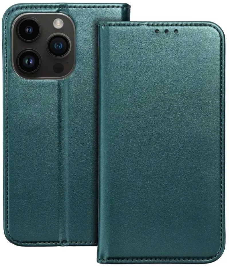 Reach Dėklas Smart Magnetic Xiaomi Redmi 17C 4G/Redmi 14C/Redmi A4/Poco C75 tamsiai žalias