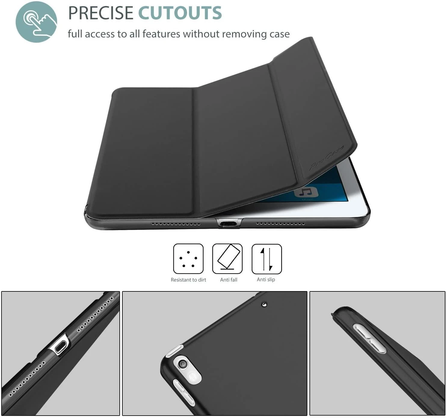 Reach Dėklas Smart Soft Samsung X200/X205 Tab A8 10.5 2021 mėlynas