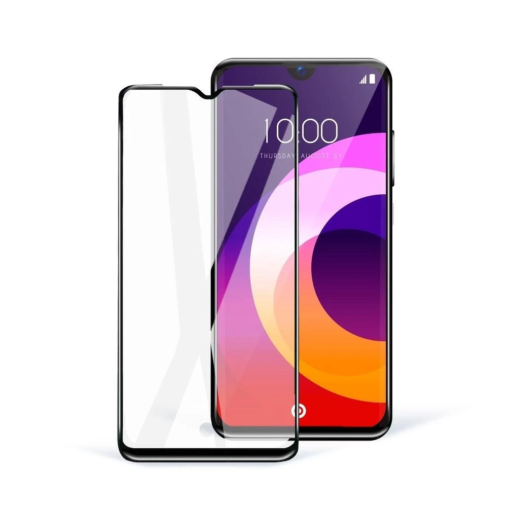 Reach LCD apsauginis stikliukas 5D Full Glue Samsung S916 S23 Plus 5G lenktas juodas be išpjovimo