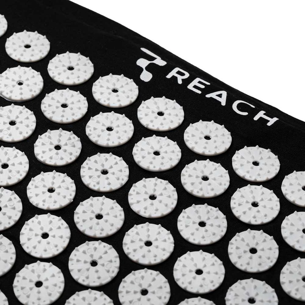 Masažinis akupresūros kilimėlis su pagalvėle Reach MM-001 juodas