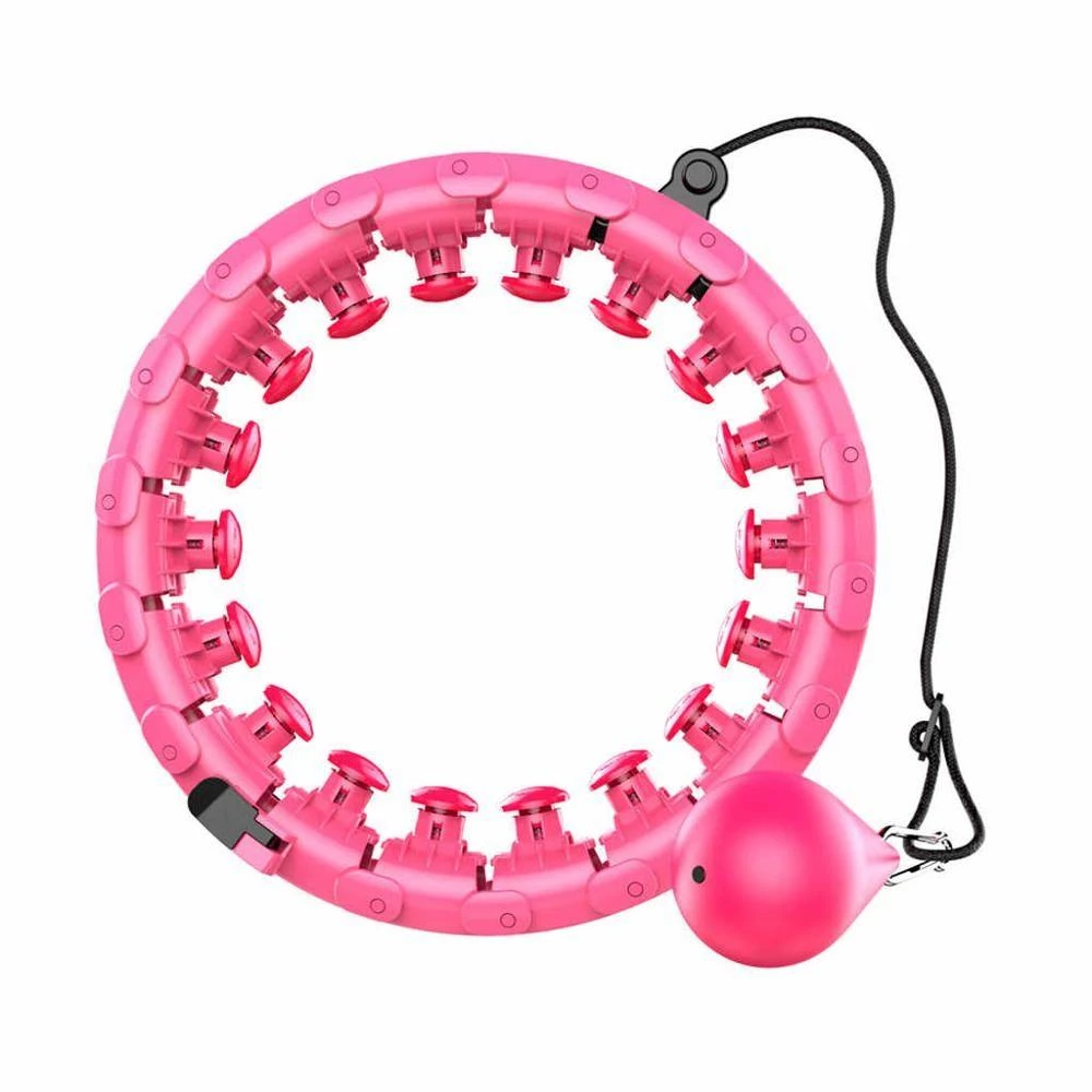 Reach Masažuojantis gimnastikos lankas Smart Hula Hoop HHP002 rožinis