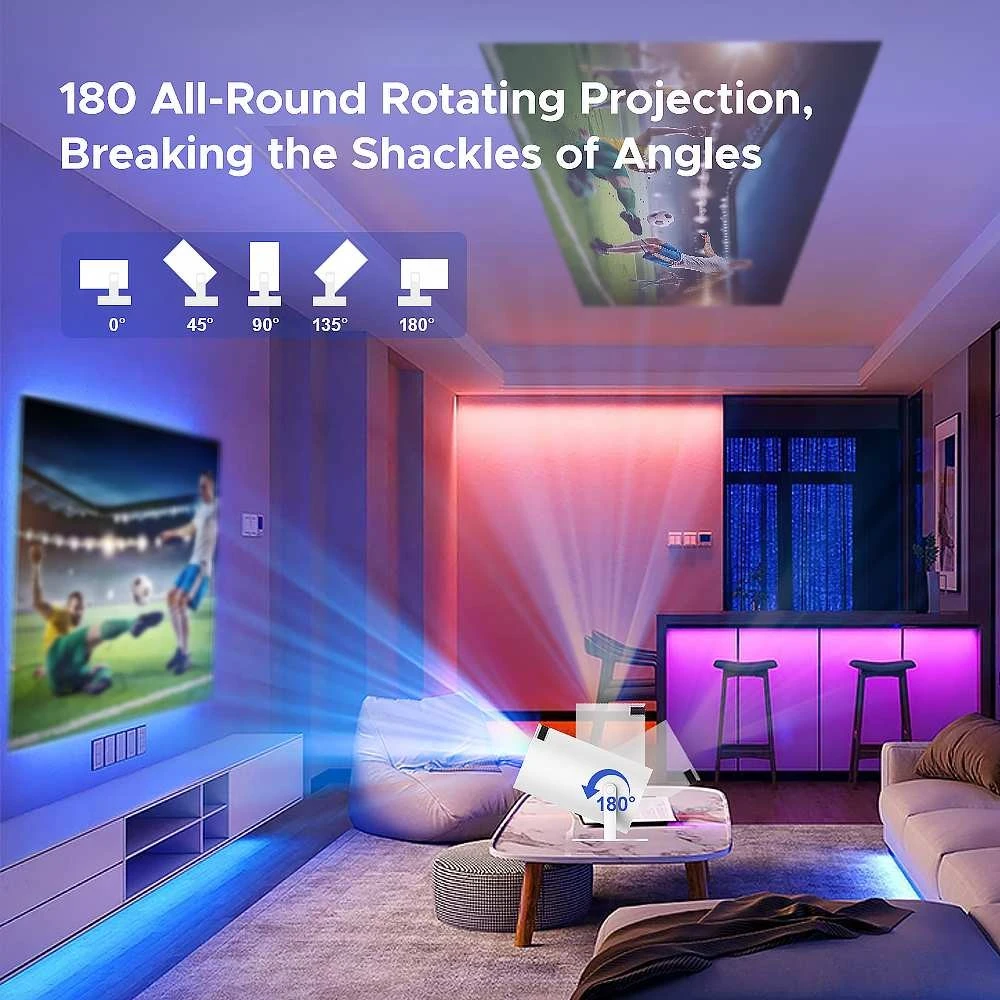 Reach Projektorius HY300 Pro+ baltas