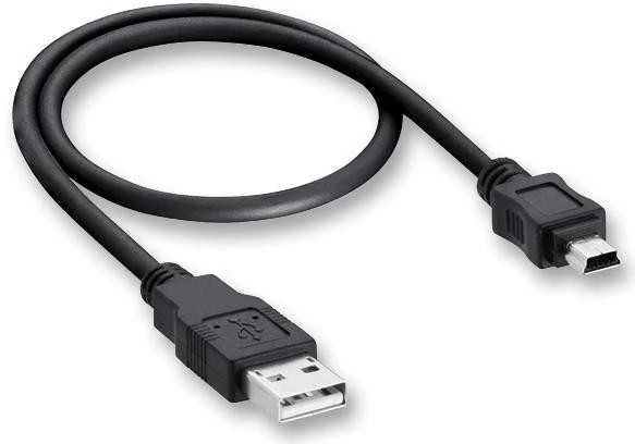 Reach USB kabelis miniUSB juodas HQ