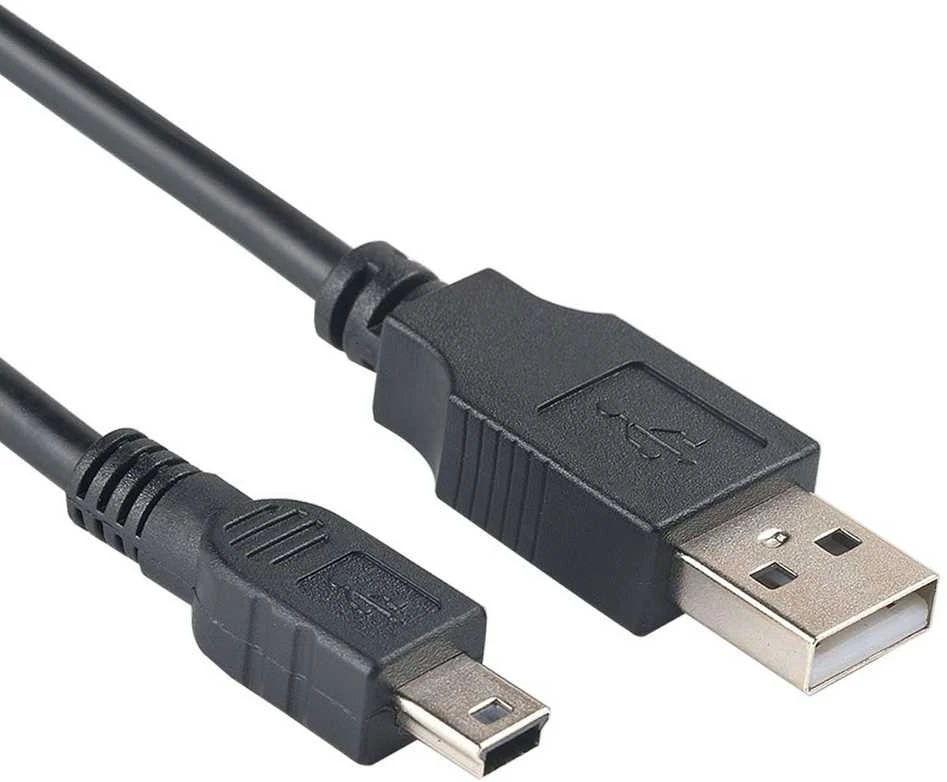 Reach USB kabelis miniUSB juodas HQ