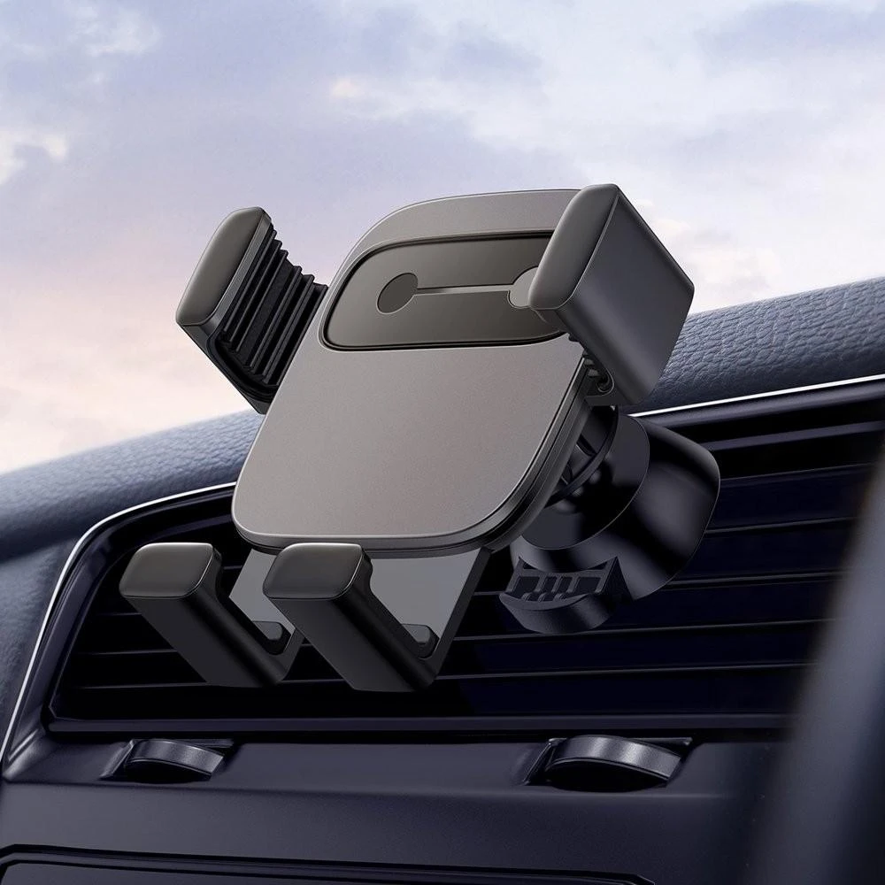 Automobilinis telefono laikiklis Baseus Cube Gravity - Juodas