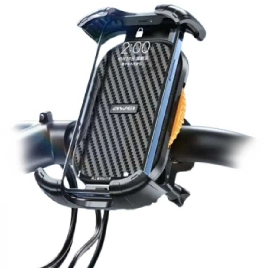 AWEI X29 bike mount 4.7″-6.7″ for frame juodos spalvos