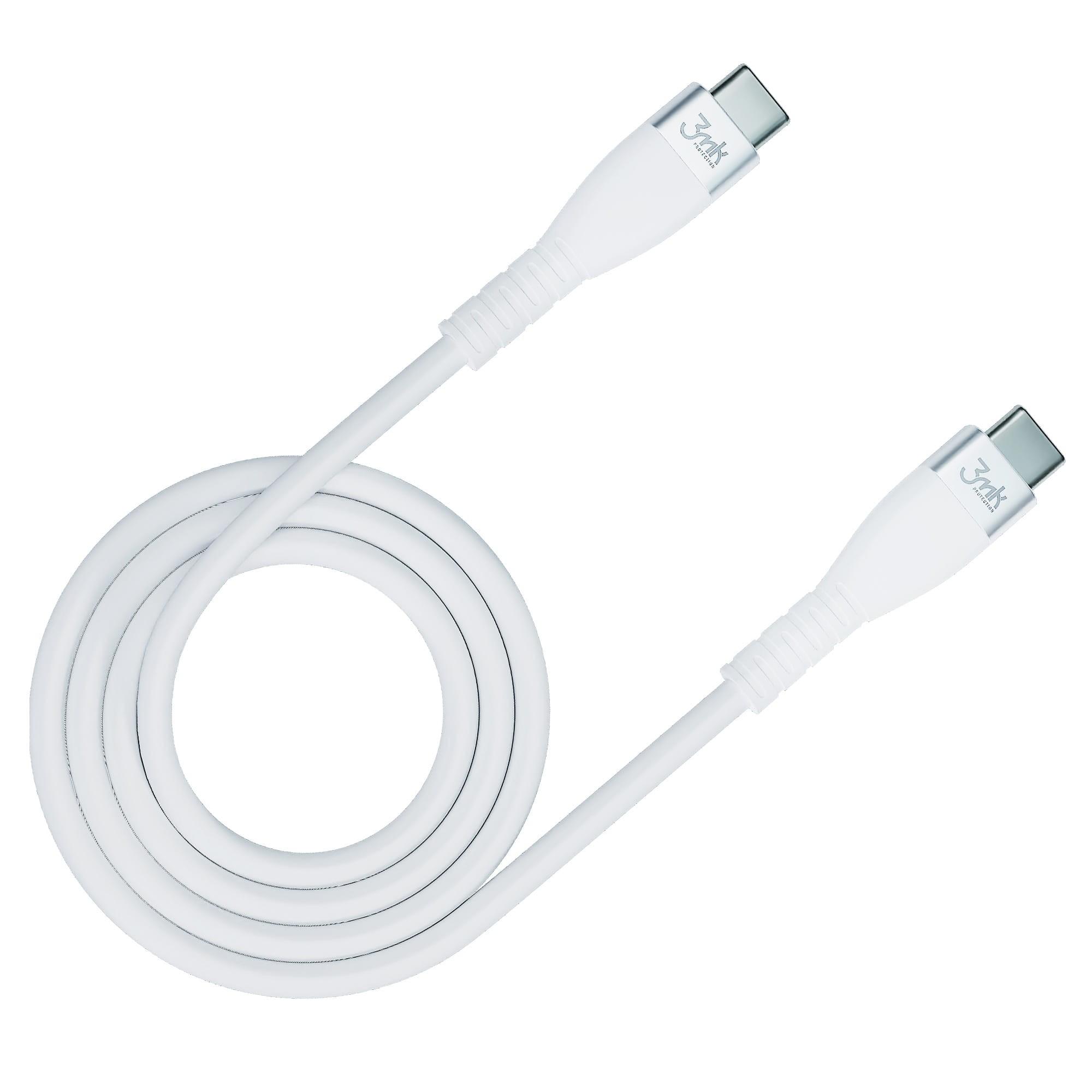 USB kabelis 3mk Hyper Silicone Cable Type-C 60W 3A 1m