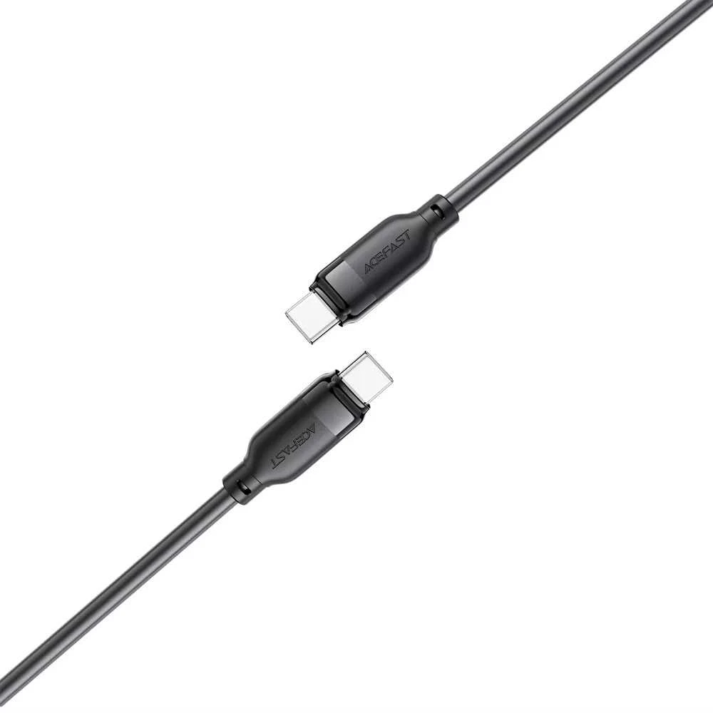 USB kabelis Acefast C16-03 USB-C to USB-C 1.2m juodas