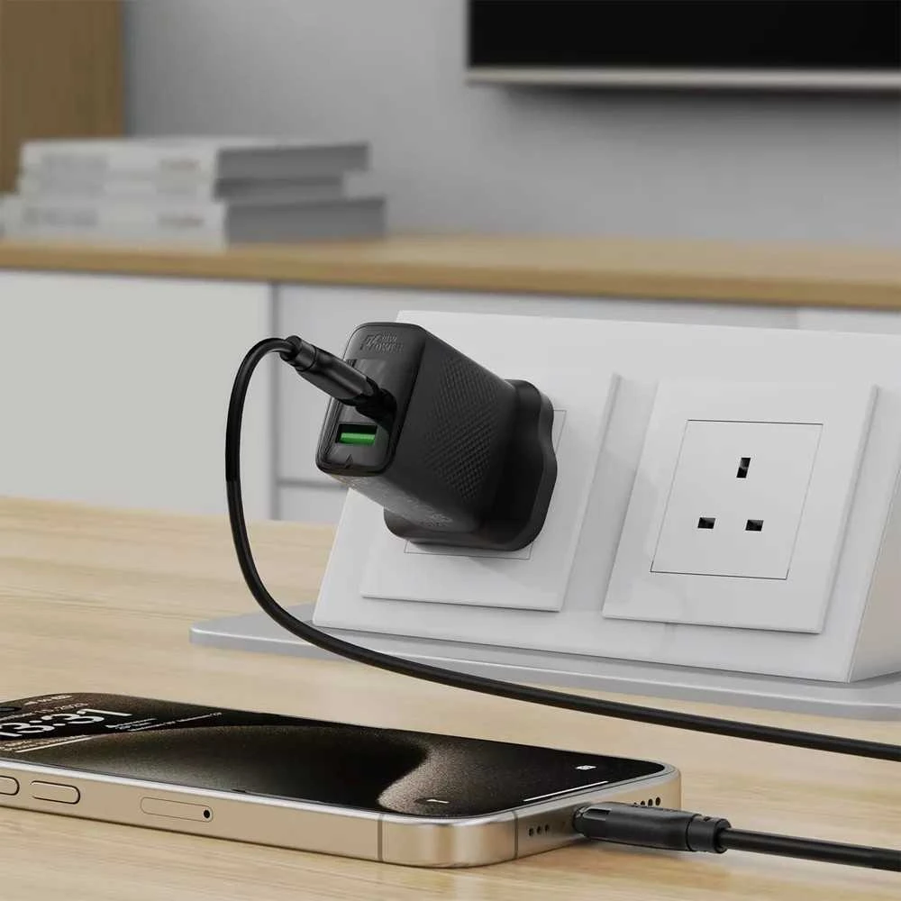 USB kabelis Acefast C16-03 USB-C to USB-C 1.2m juodas