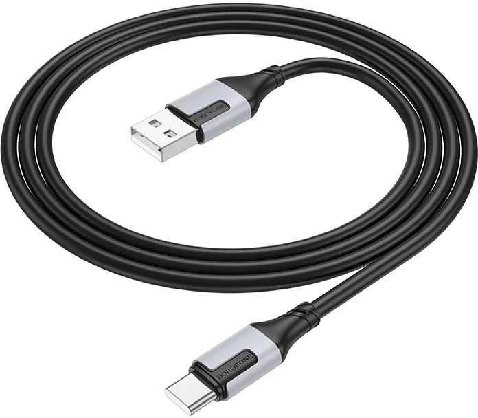 USB kabelis Borofone BX101 USB-A to USB-C 1.0m juodas