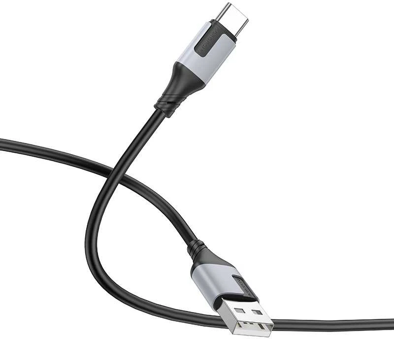 USB kabelis Borofone BX101 USB-A to USB-C 1.0m juodas
