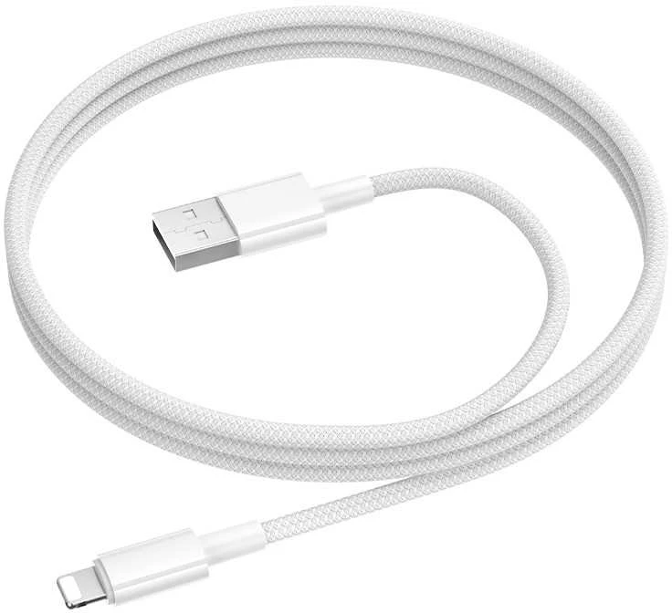 USB kabelis Borofone BX117 USB-A to Lightning 1.0m baltas