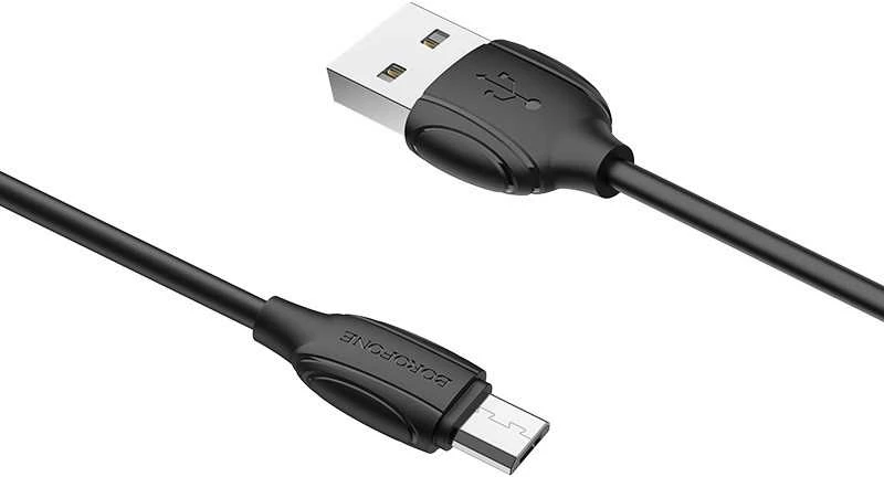 Borofone BOROPHONE USB KABELIS - BX19 2.4A MICRO USB 1M Juodas
