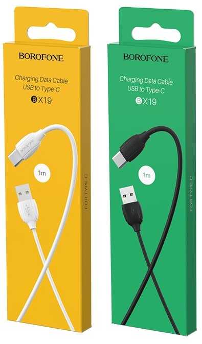 USB kabelis BOROFONE BX19 Benefit type-C baltas 1m