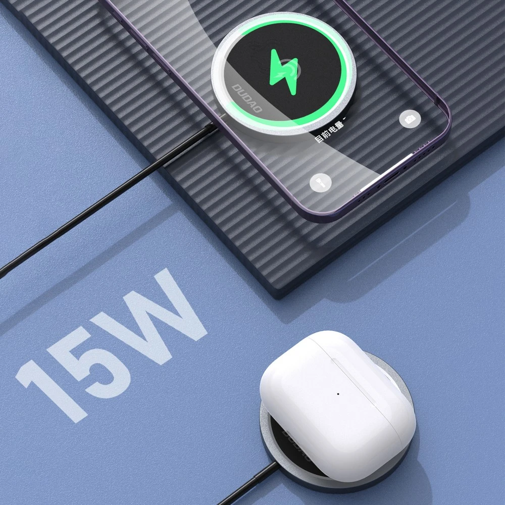Dudao A12XS 15W belaidis įkroviklis, suderinamas su „MagSafe“ - Juodas