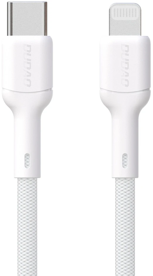 Dudao L9X 30W USB-C – Lightning kabelis 1m – baltos spalvos