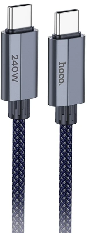 USB C į USB C laidas Hoco QC3.0 PD 5A 240W 1,8 m U134 pilka