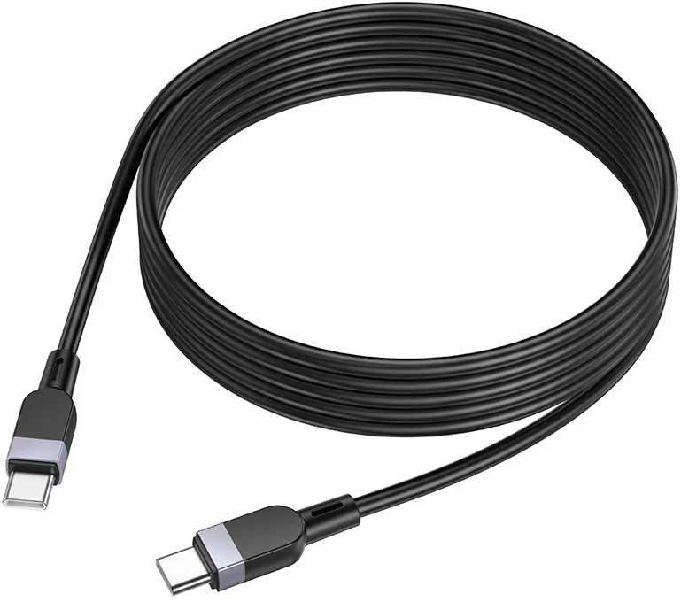 USB kabelis Hoco X109 60W USB-C to USB-C 2.0m juodas
