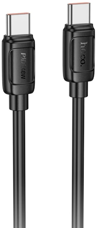 Cable USB C to USB C Hoco PD 5A 240W 1 m X115 juodas