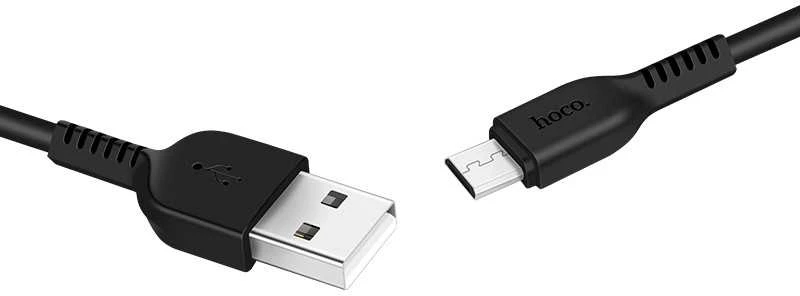 USB kabelis Hoco X20 Flash microUSB juodas 2m