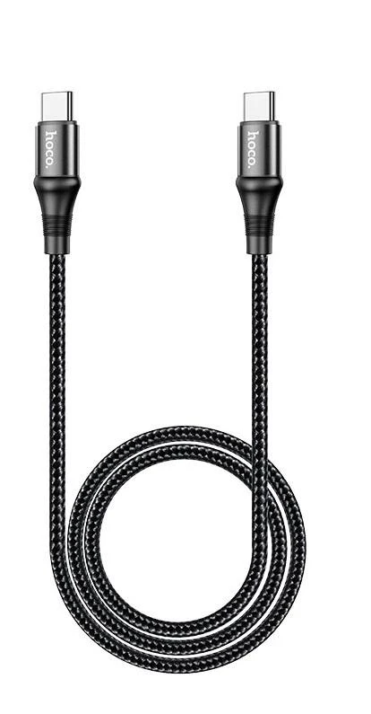 USB kabelis Hoco X50 Exquisito iš Type-C į Type-C 100W 1.0m juodas